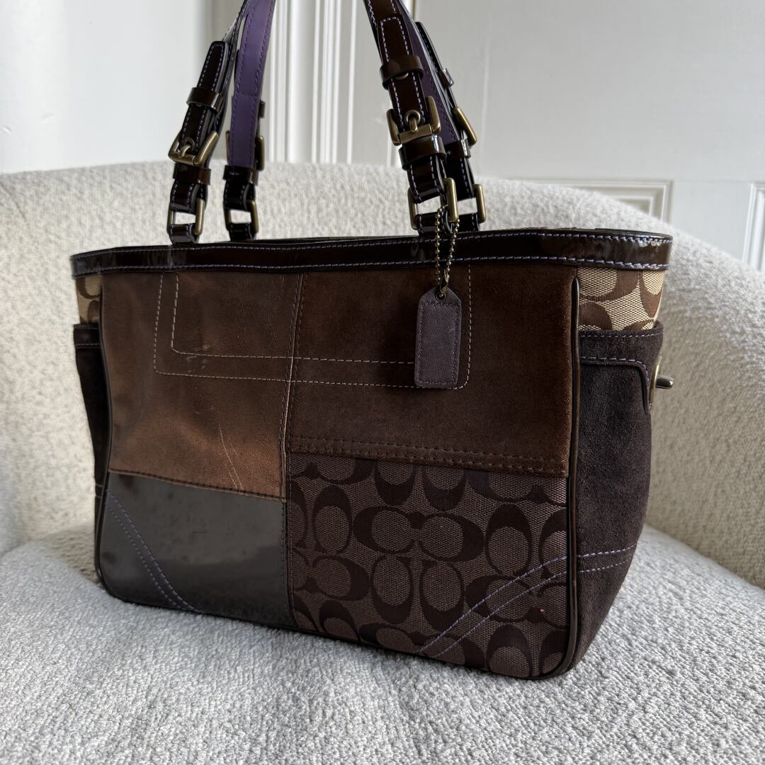 Coach Signature Patchwork Tote Bag
