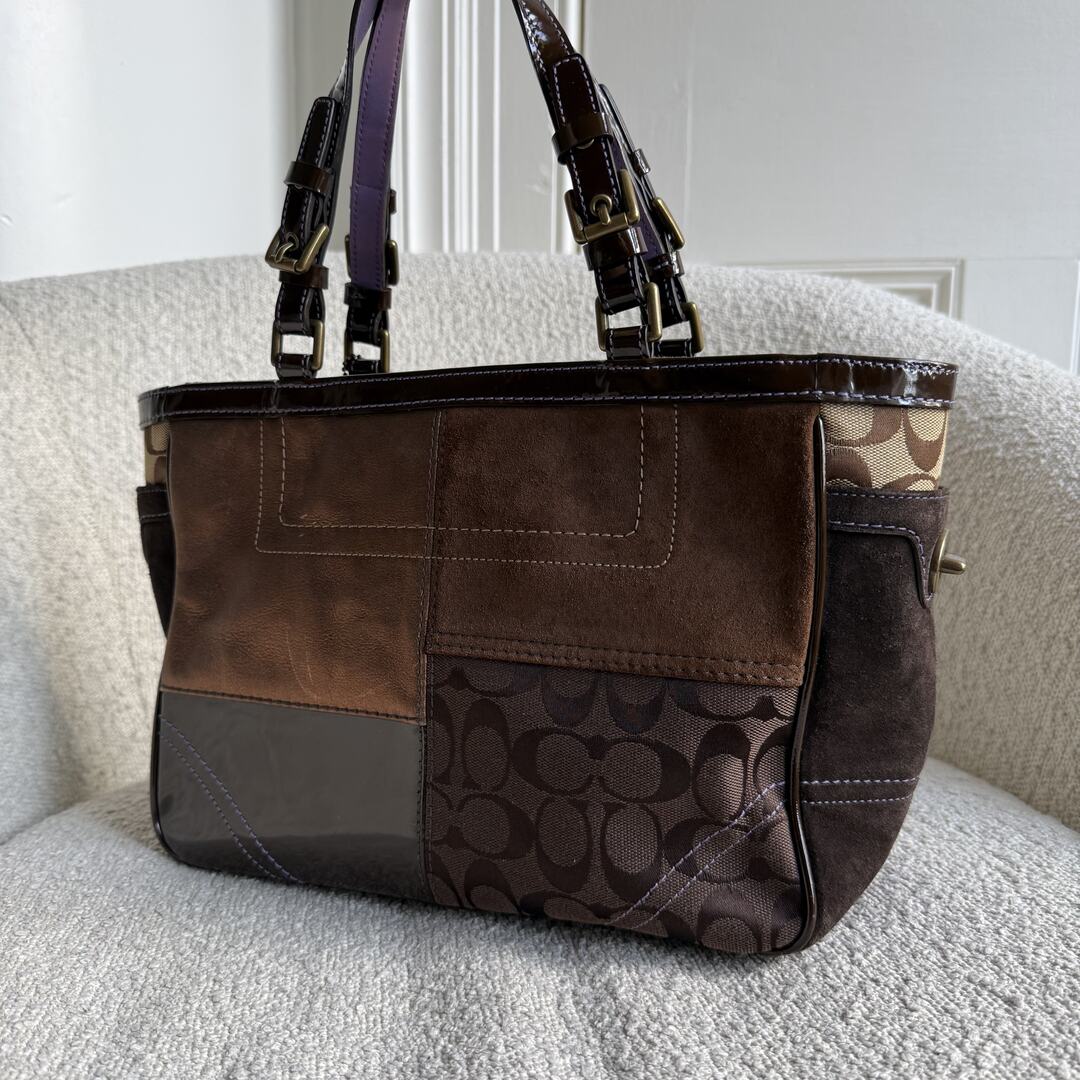 Coach Signature Patchwork Tote Bag