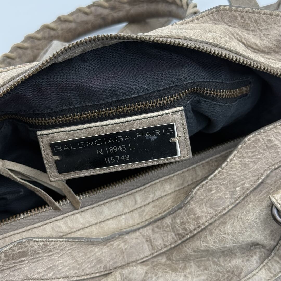 2012 Balenciaga The City Leather Mocha Brown Handbag