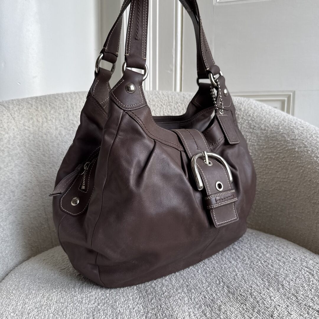 Coach Soho Hobo Leather Brown Shoulder Bag