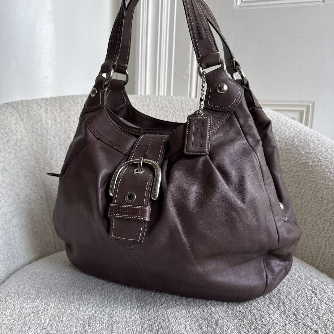 Coach Soho Hobo Leather Brown Shoulder Bag