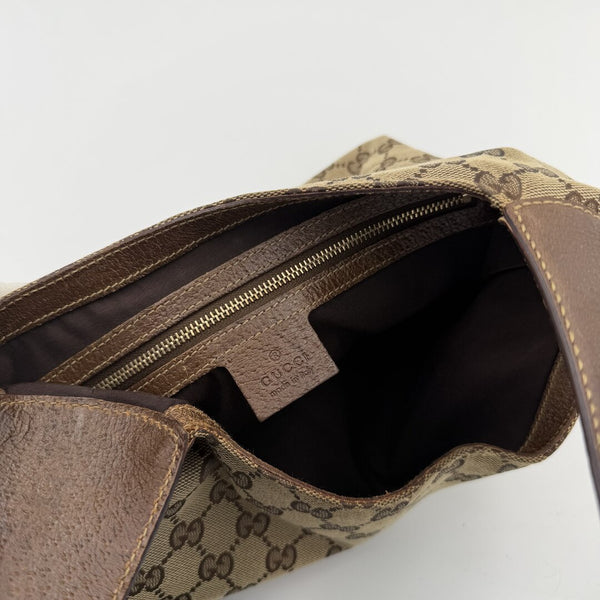 Gucci GG Canvas Jackie Brown Hobo Shoulder Bag