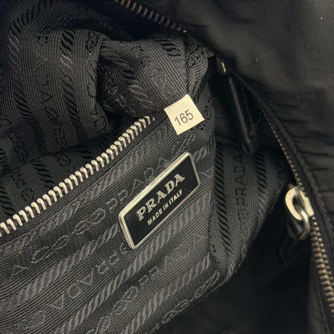 Prada Tessuto Hobo Nylon Black Shoulder Bag