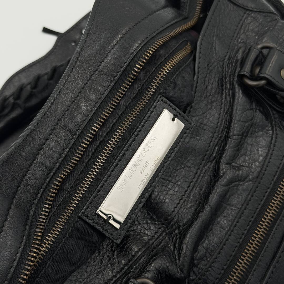 2014 Balenciaga City Leather Black Handbag