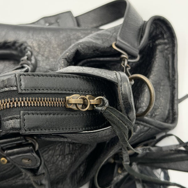 2014 Balenciaga City Leather Black Handbag