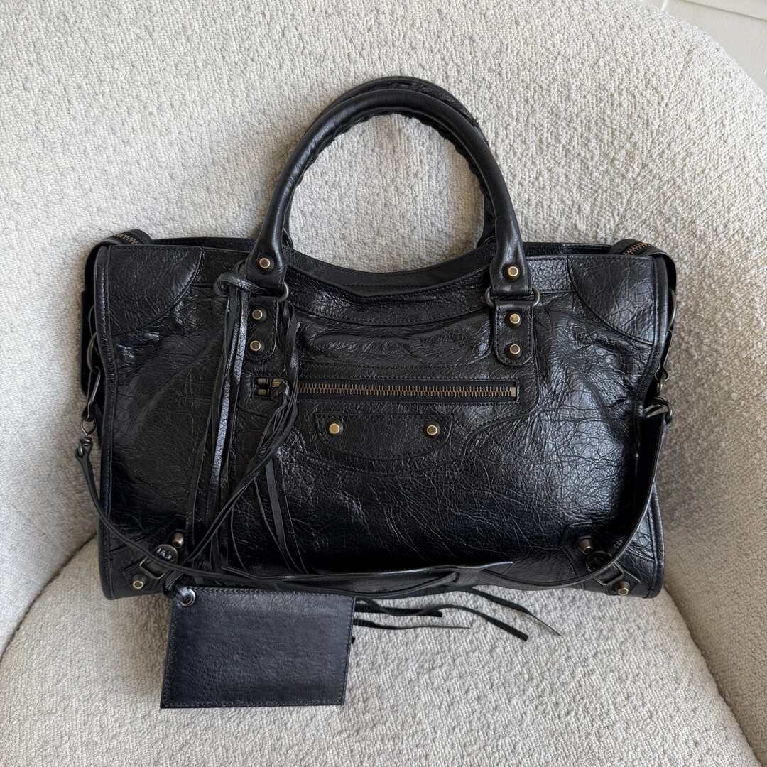 2014 Balenciaga City Leather Black Handbag