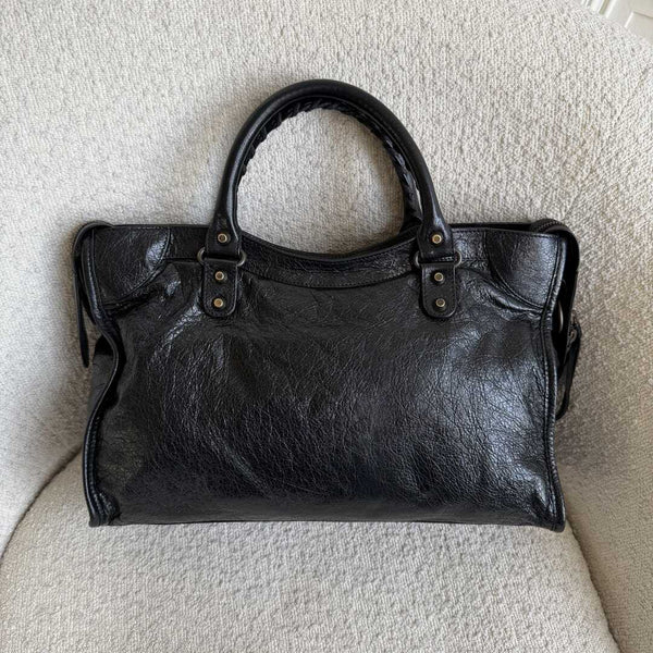 2014 Balenciaga City Leather Black Handbag