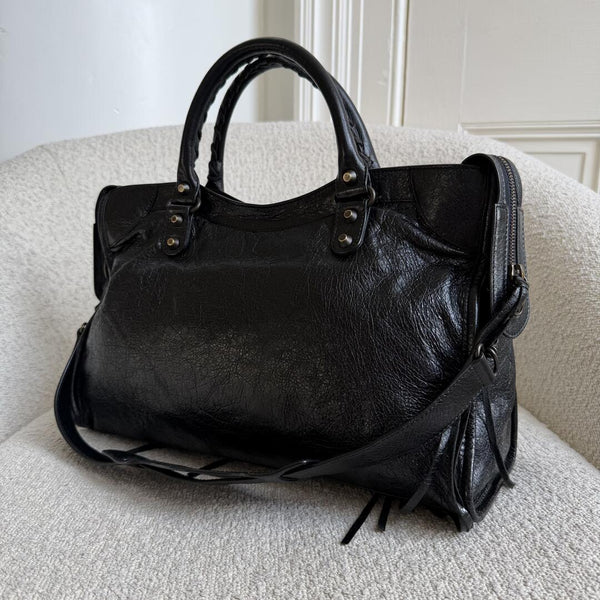 2014 Balenciaga City Leather Black Handbag