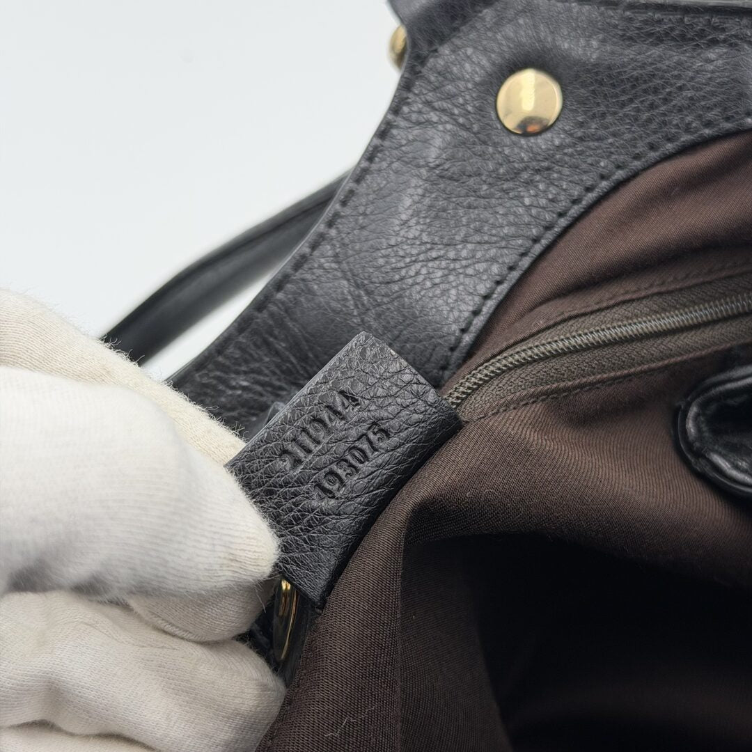 Gucci Monogram Sukey Black Tote Bag