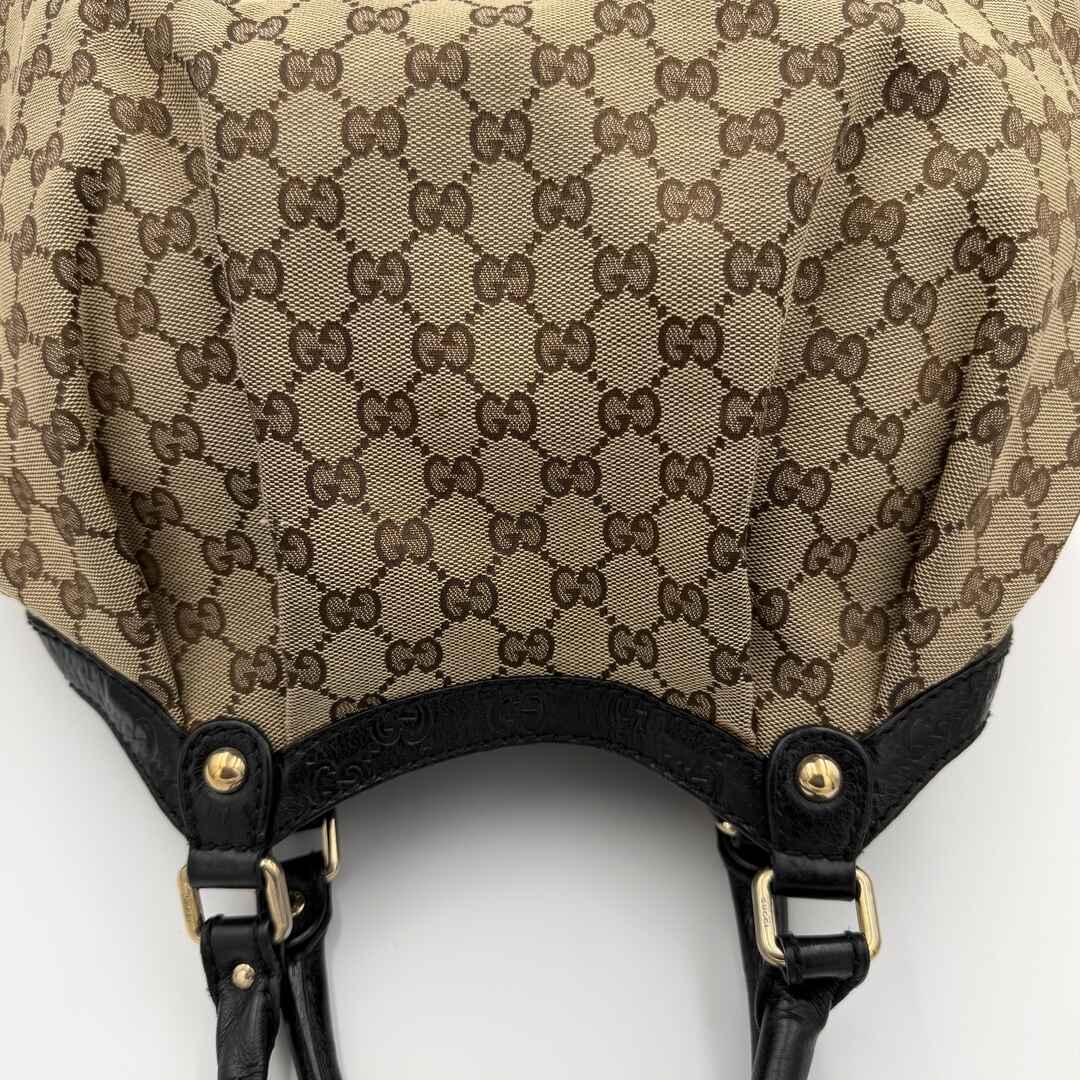 Gucci Monogram Sukey Black Tote Bag