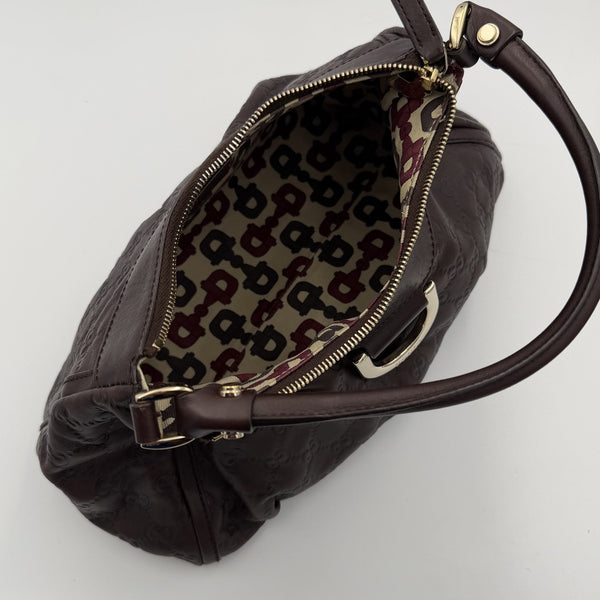 Gucci Guccissima Abbey Brown Shoulder Bag