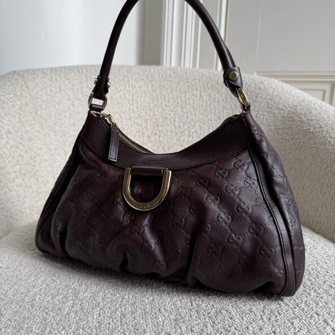 Gucci Guccissima Abbey Brown Shoulder Bag