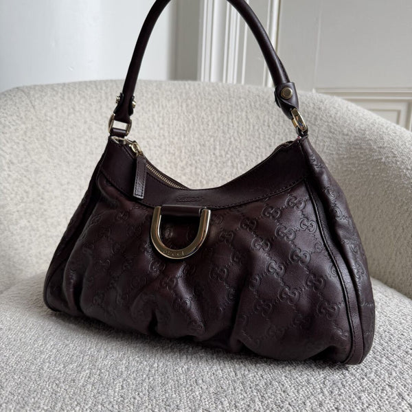 Gucci Guccissima Abbey Brown Shoulder Bag