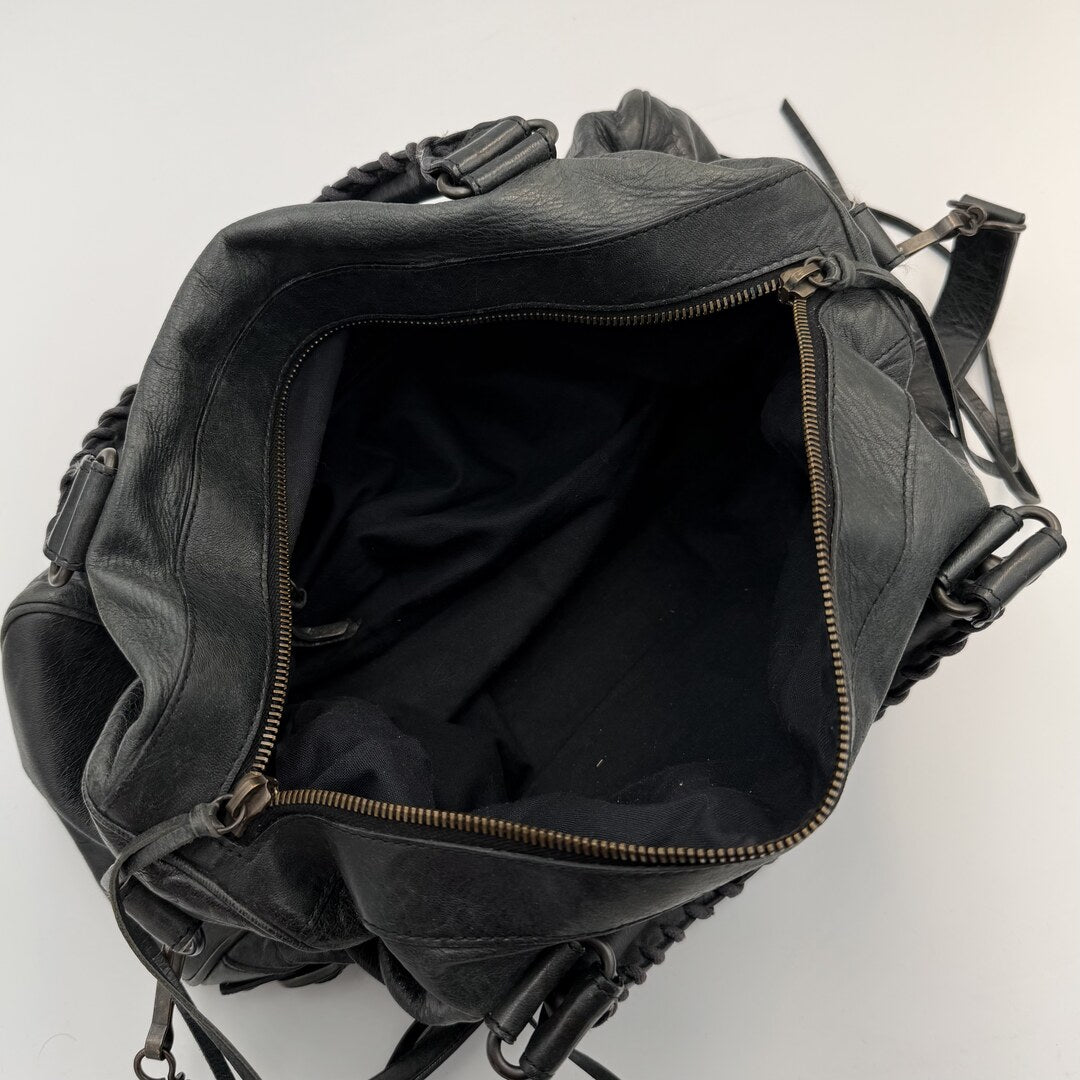 2003 Balenciaga The Twiggy Leather Black Bag