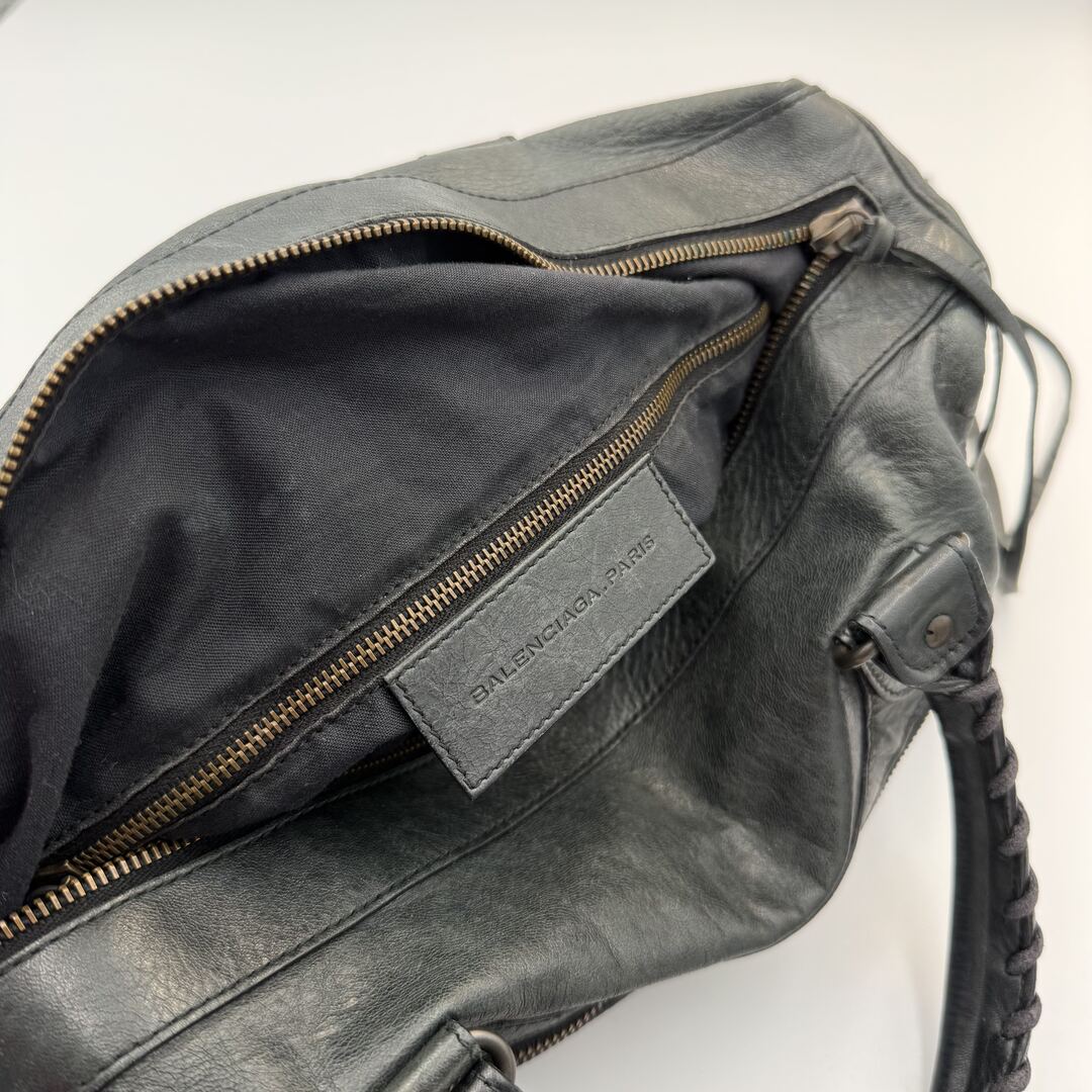 2003 Balenciaga The Twiggy Leather Black Bag