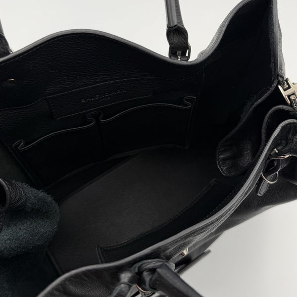 2015 Balenciaga Papier A5 Black Leather Tote Bag