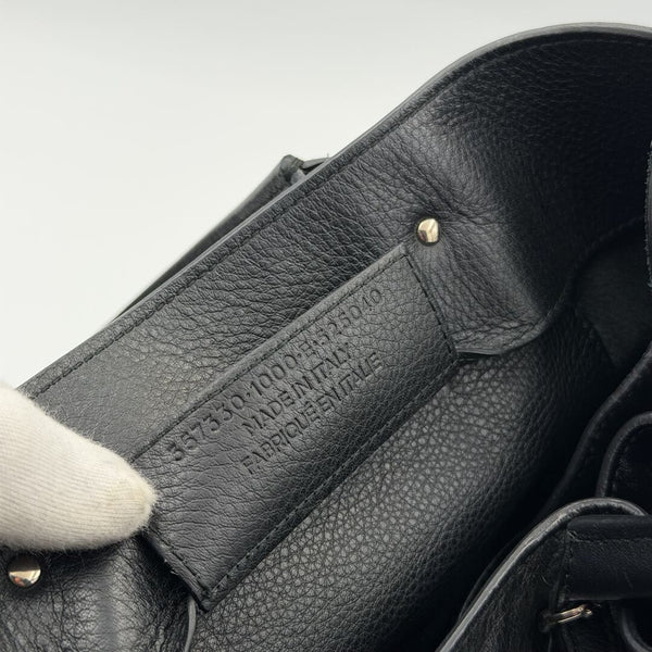 2015 Balenciaga Papier A5 Black Leather Tote Bag