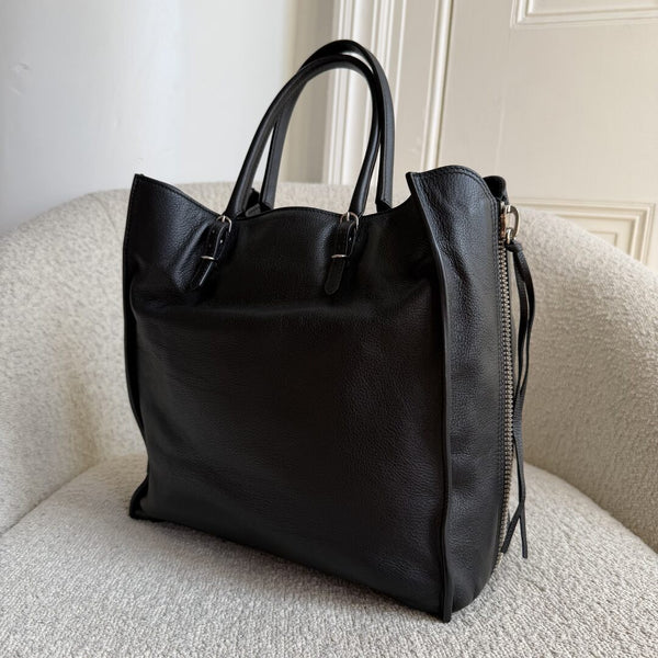 2015 Balenciaga Papier A5 Black Leather Tote Bag
