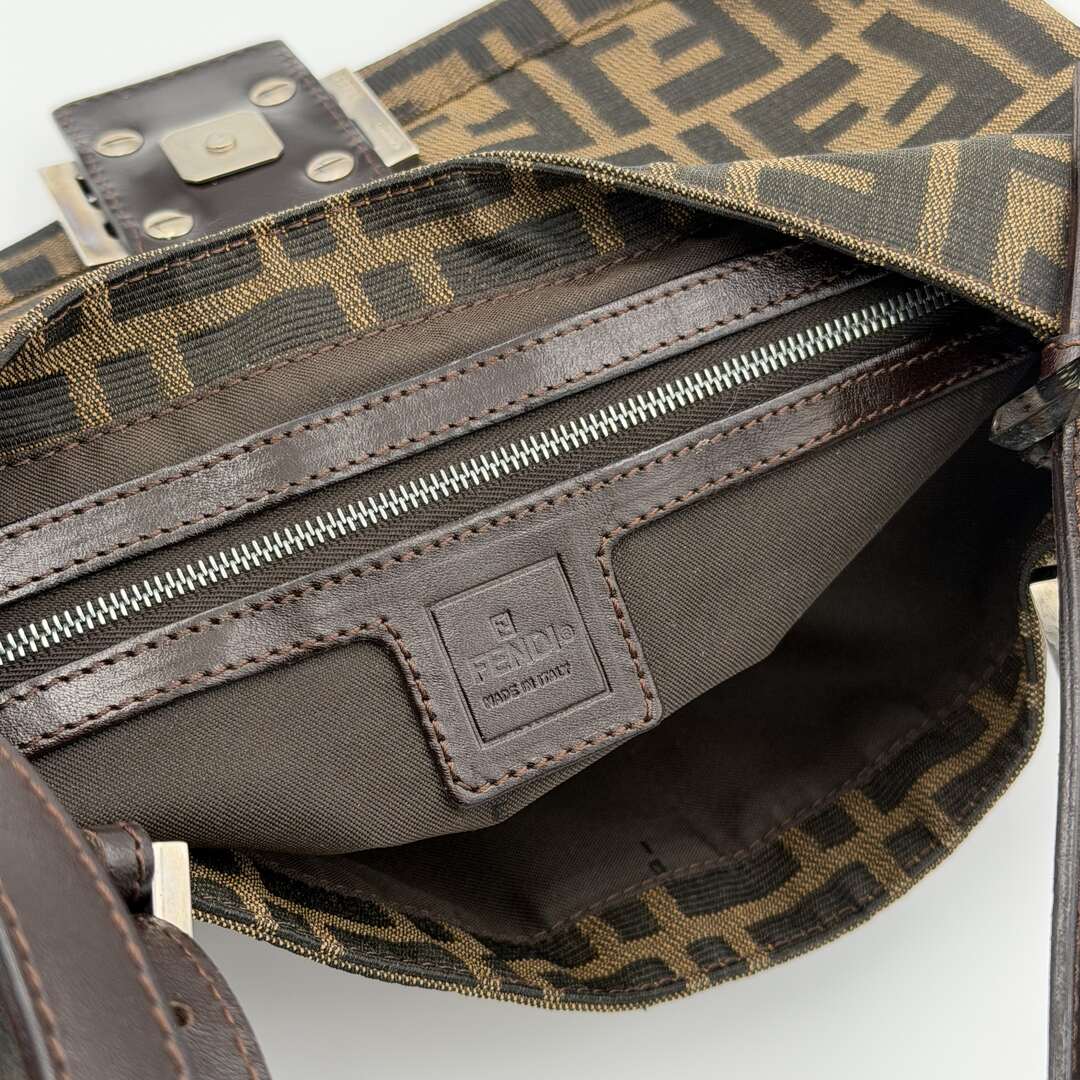 Fendi Mamma Baguette Zucca Shoulder Bag