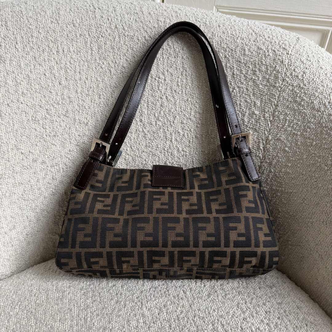 Fendi Mamma Baguette Zucca Shoulder Bag