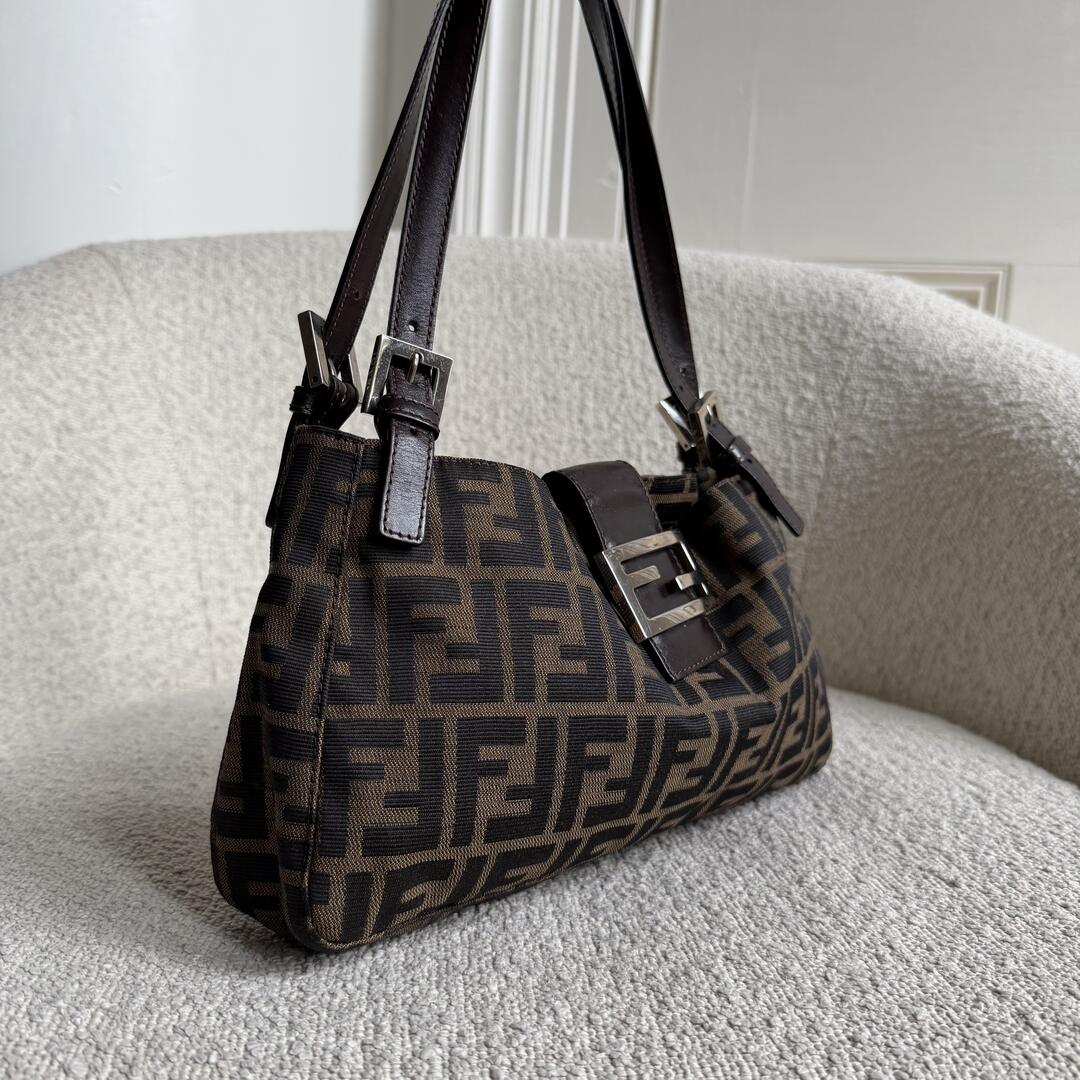 Fendi Mamma Baguette Zucca Shoulder Bag
