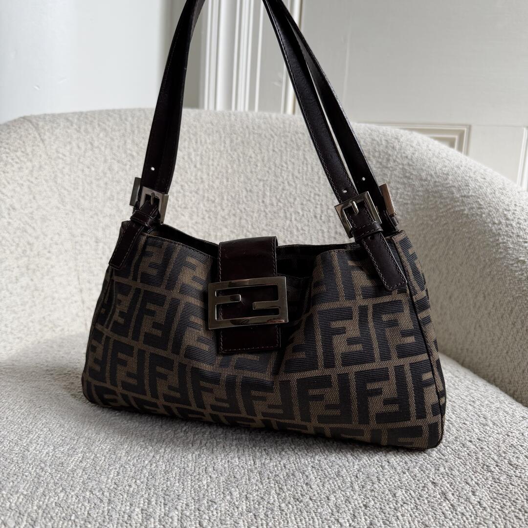 Fendi Mamma Baguette Zucca Shoulder Bag