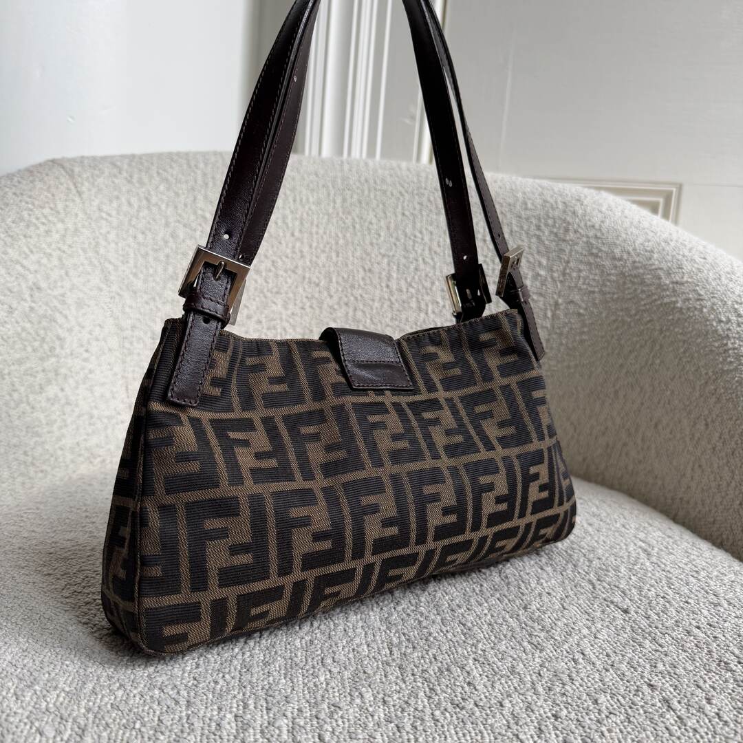 Fendi Mamma Baguette Zucca Shoulder Bag