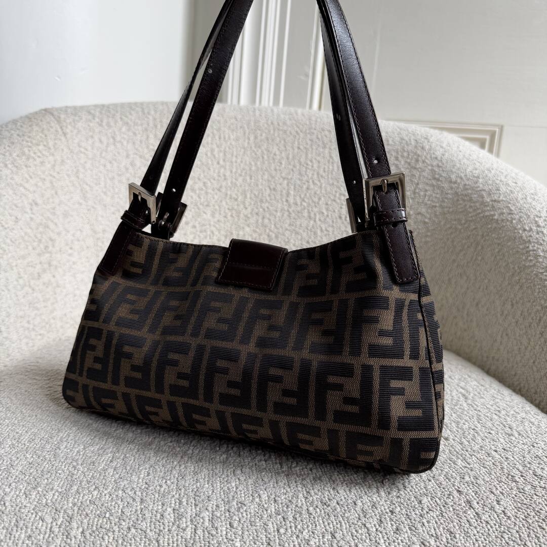 Fendi Mamma Baguette Zucca Shoulder Bag