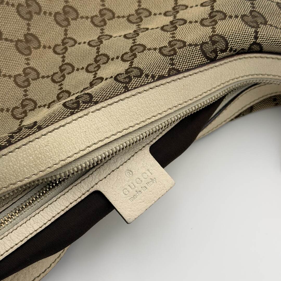 Gucci GG Canvas White Shoulder Bag