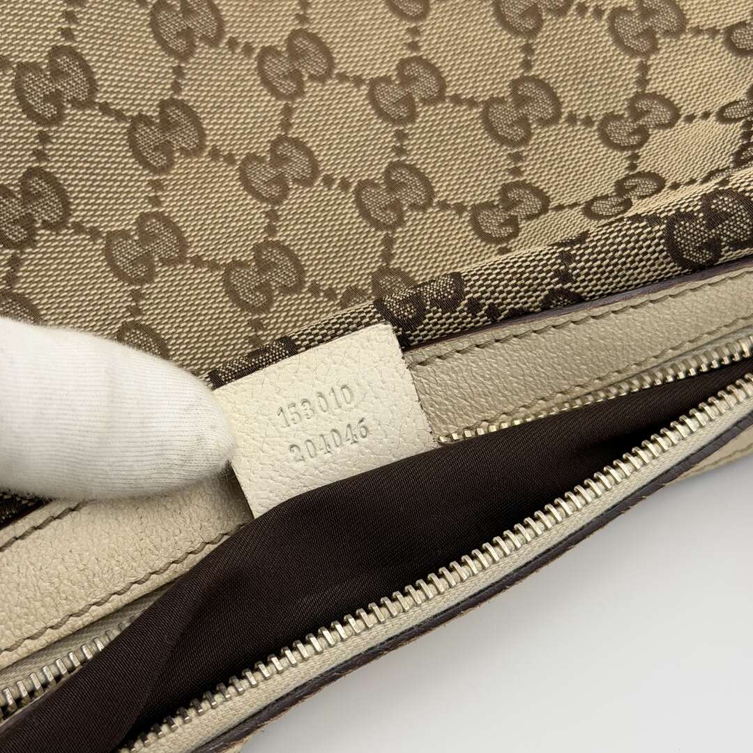 Gucci GG Canvas White Shoulder Bag