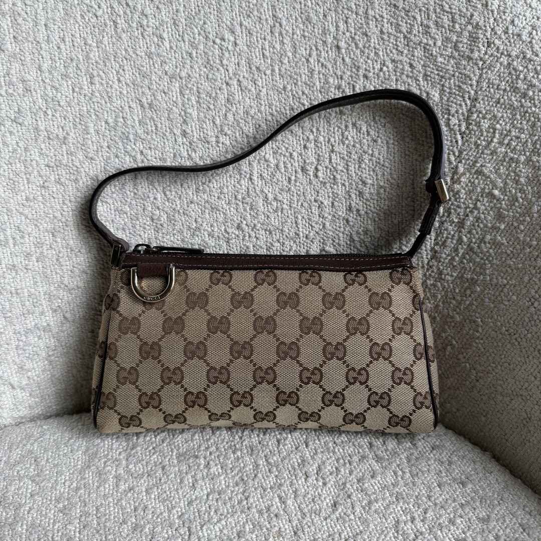 Gucci Mini Abbey D Ring Brown Shoulder Bag