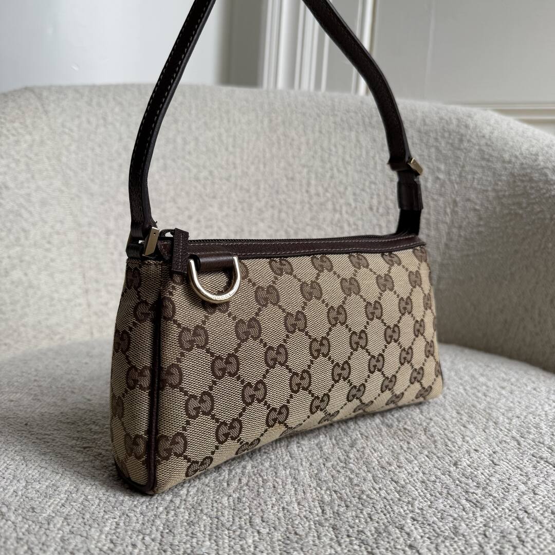 Gucci Mini Abbey D Ring Brown Shoulder Bag