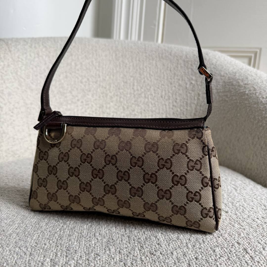 Gucci Mini Abbey D Ring Brown Shoulder Bag