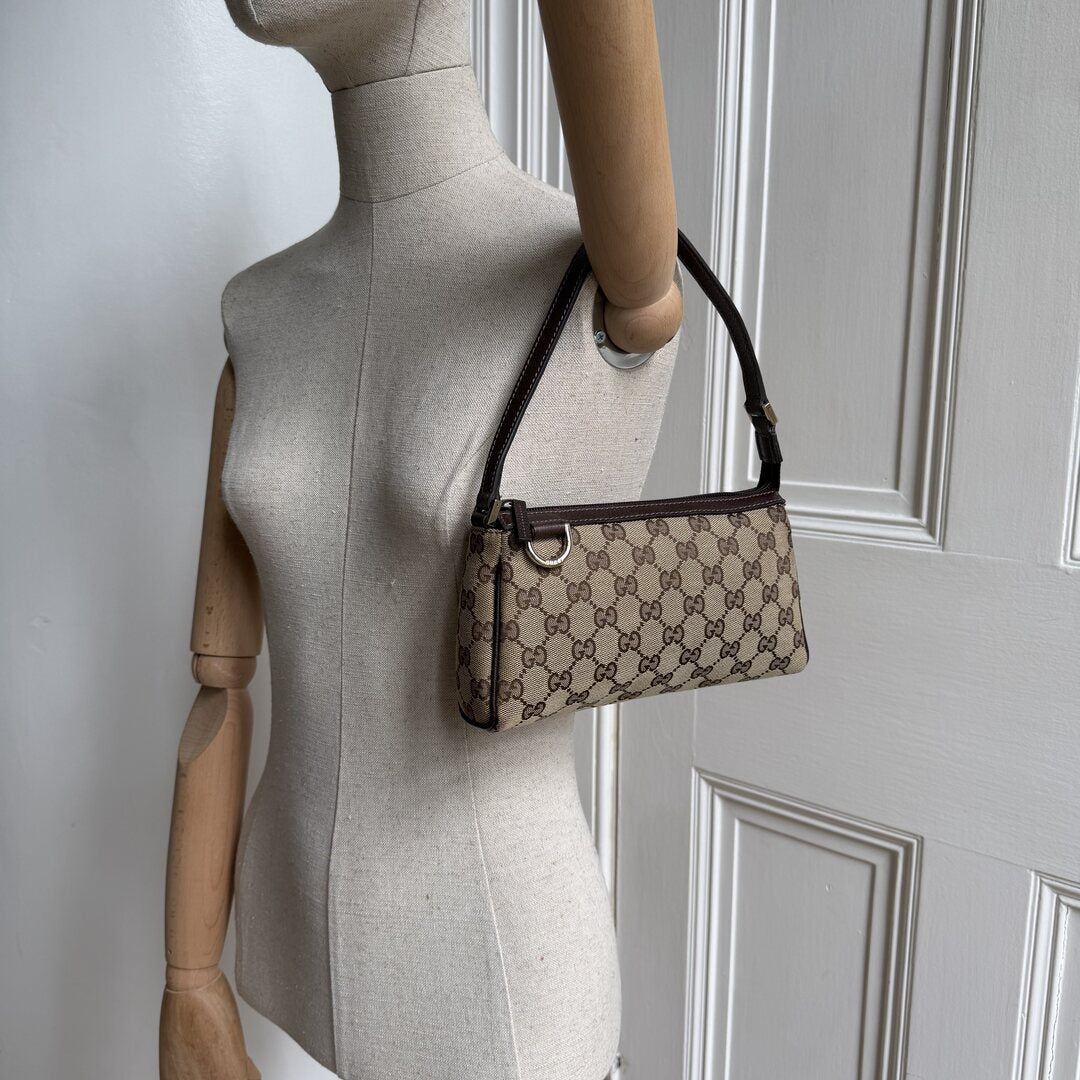 Gucci Mini Abbey D Ring Brown Shoulder Bag