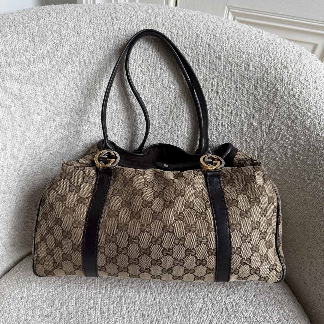 Gucci GG Canvas GG Twins Tote Bag