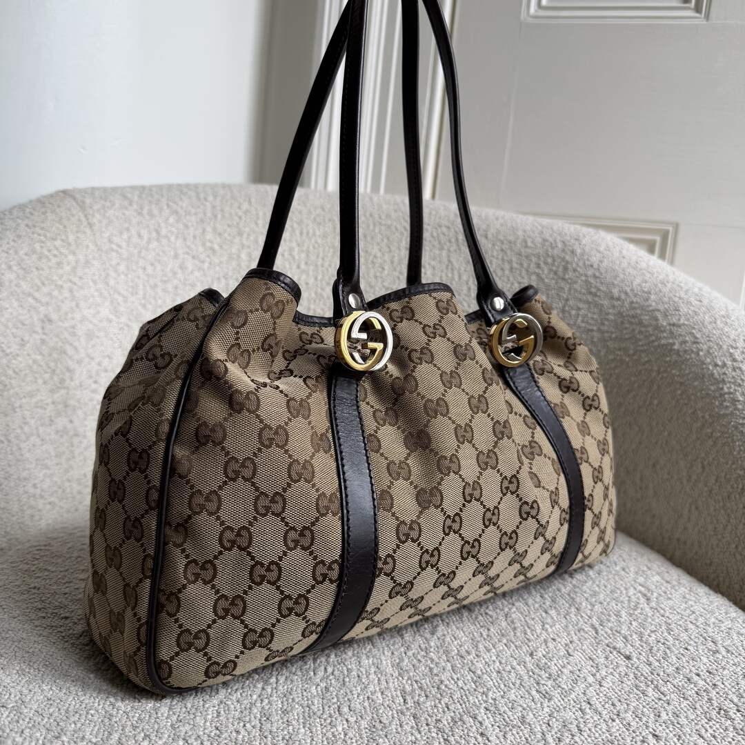 Gucci GG Canvas GG Twins Tote Bag