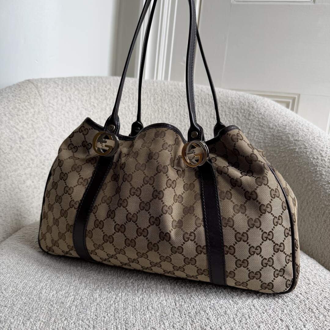 Gucci GG Canvas GG Twins Tote Bag