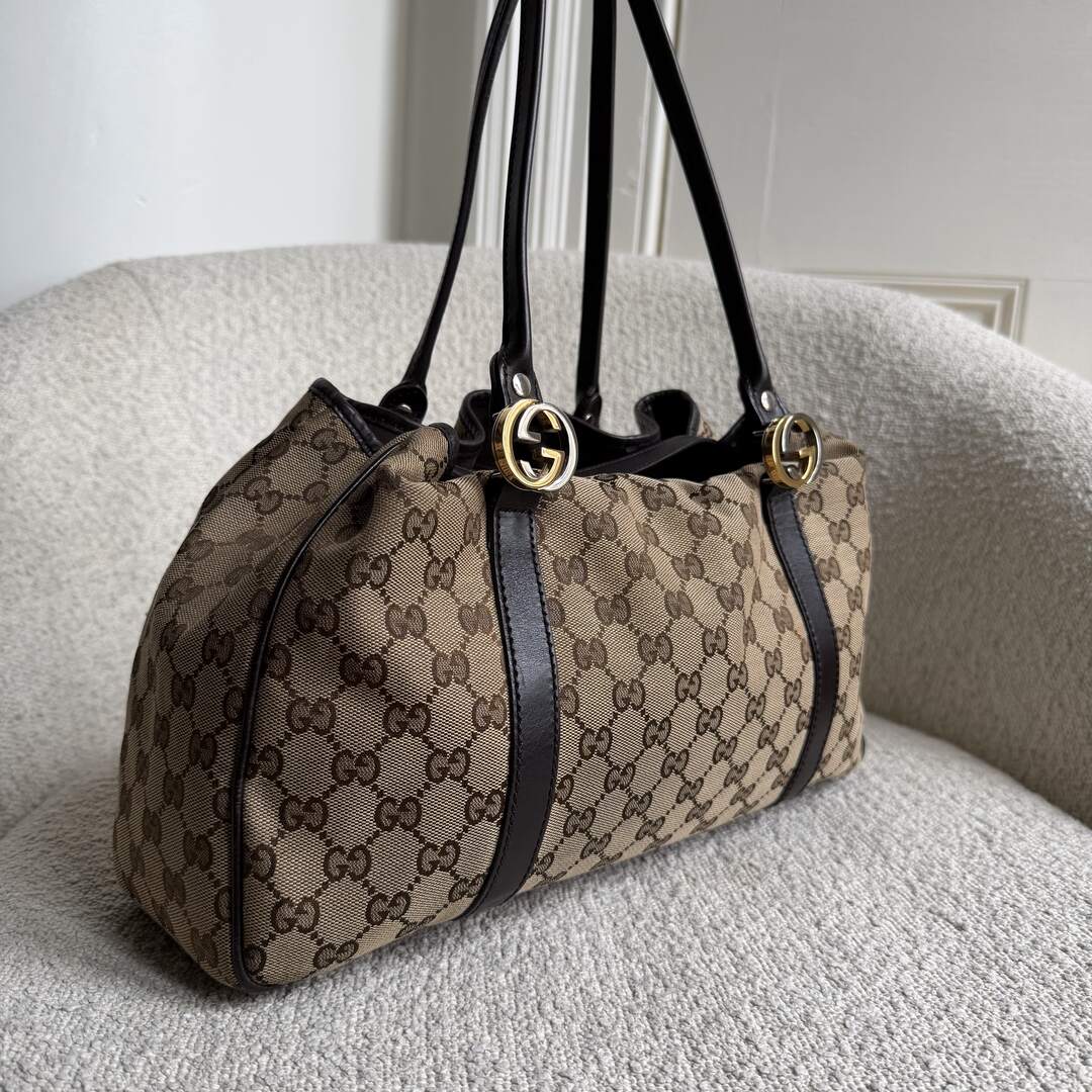 Gucci GG Canvas GG Twins Tote Bag