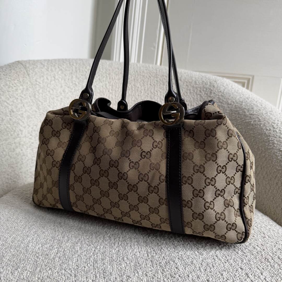 Gucci GG Canvas GG Twins Tote Bag