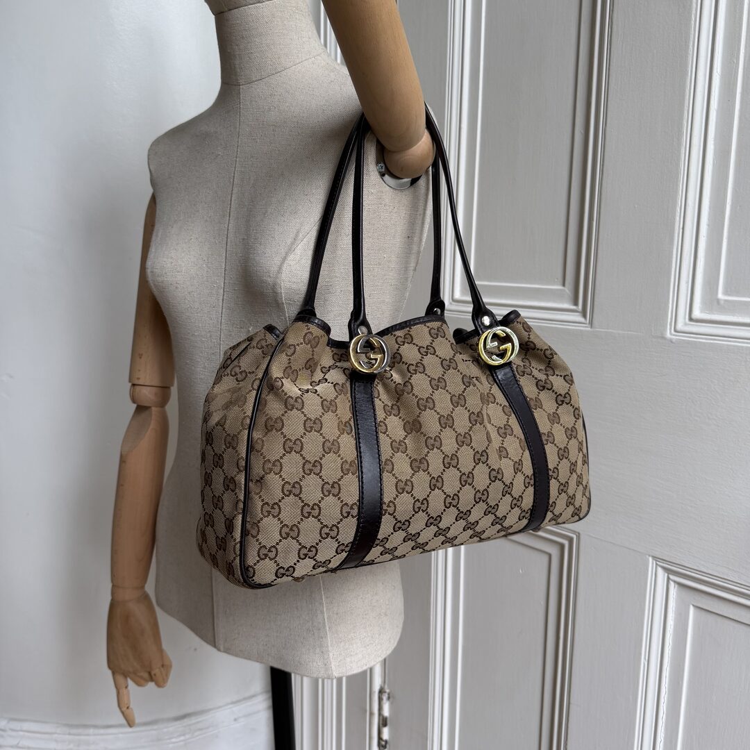 Gucci GG Canvas GG Twins Tote Bag