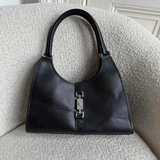 Gucci Jackie Leather Black Mini Handbag