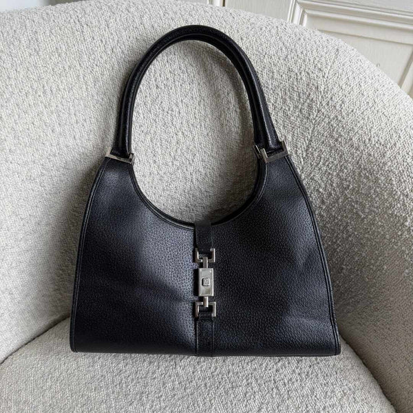 Gucci Jackie Leather Black Mini Handbag