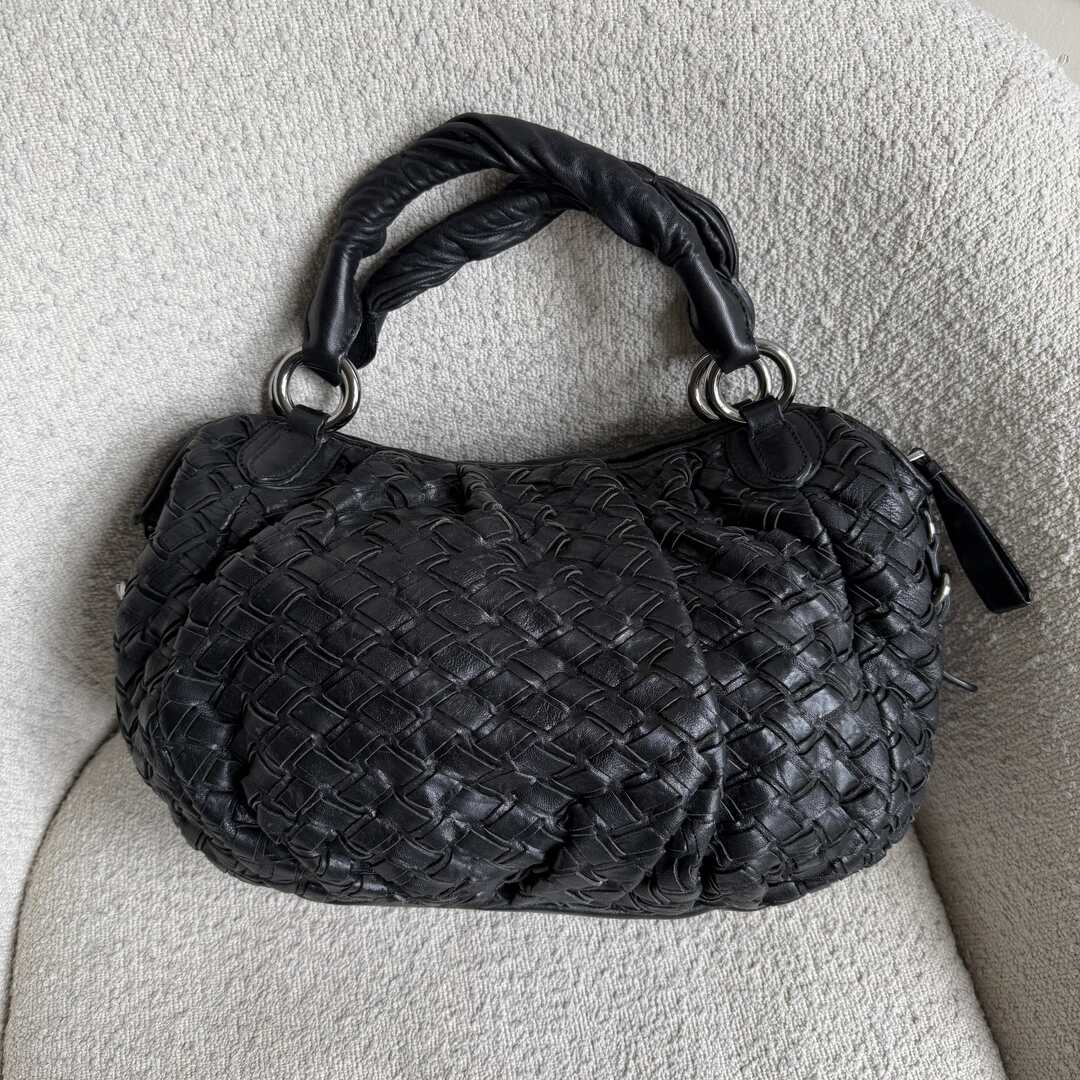 Miu Miu Quilted Leather Black Shoulder Bag