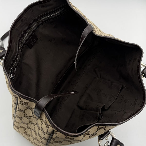Gucci GG Canvas GG Twins Black Tote Bag