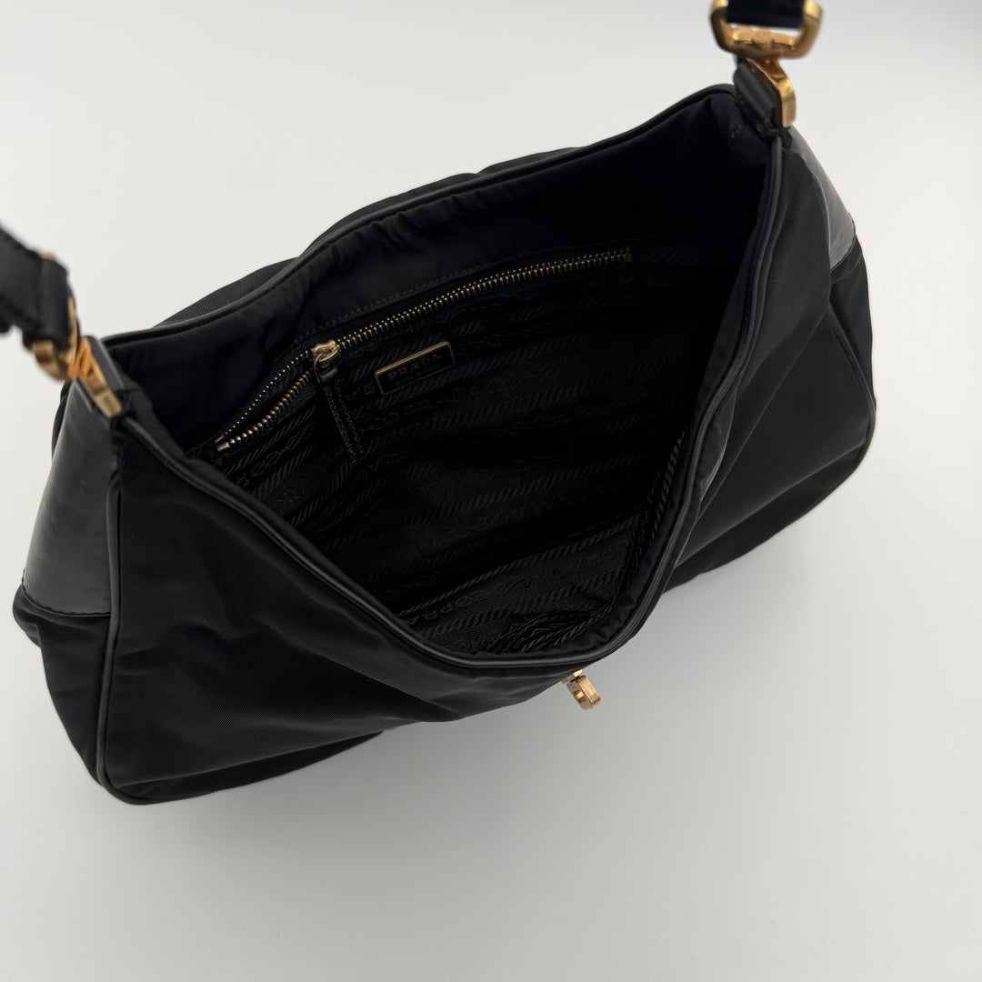 Prada Nylon Black Shoulder Bag