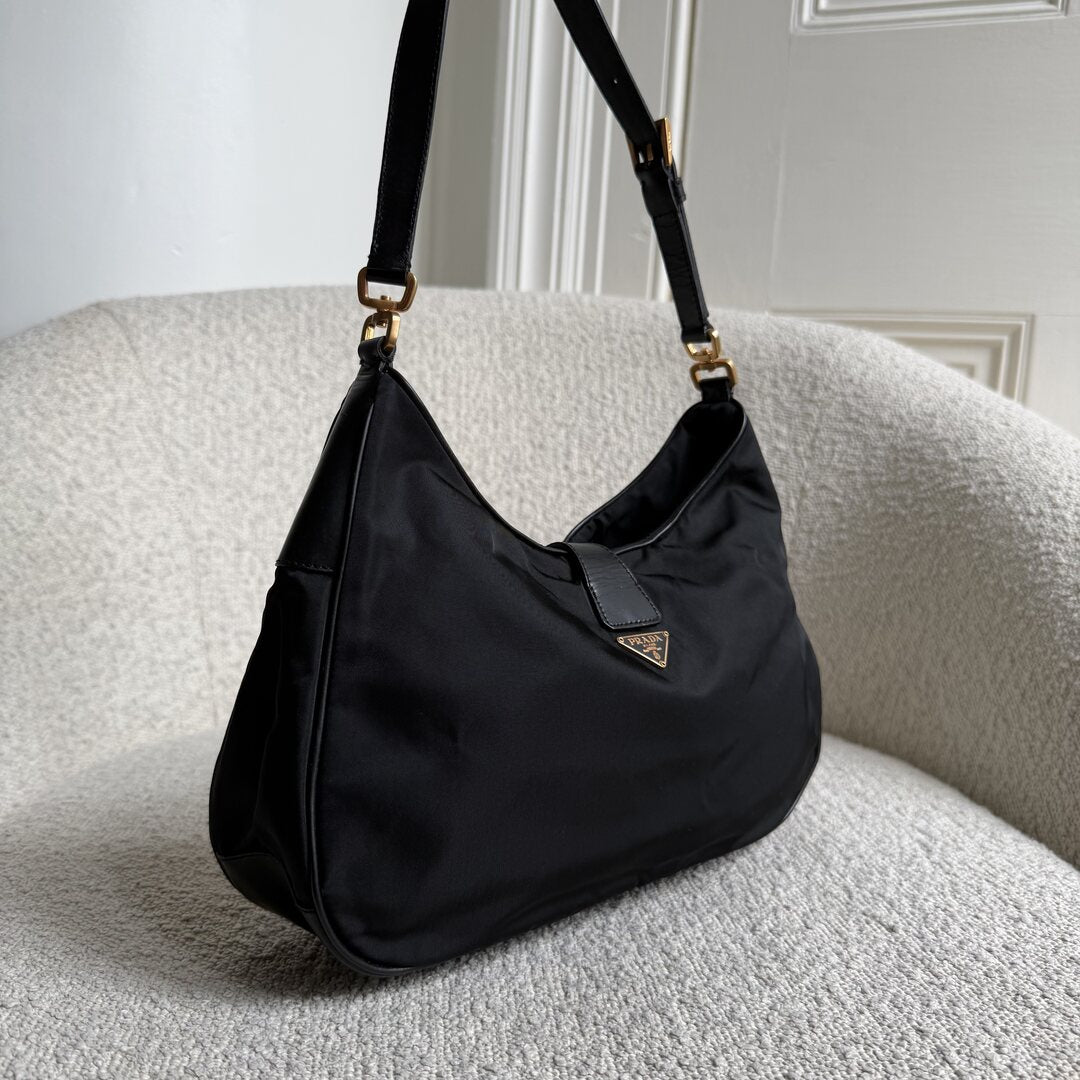 Prada Nylon Black Shoulder Bag