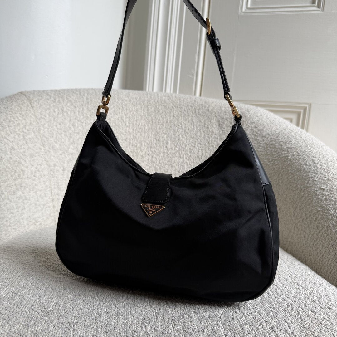 Prada Nylon Black Shoulder Bag