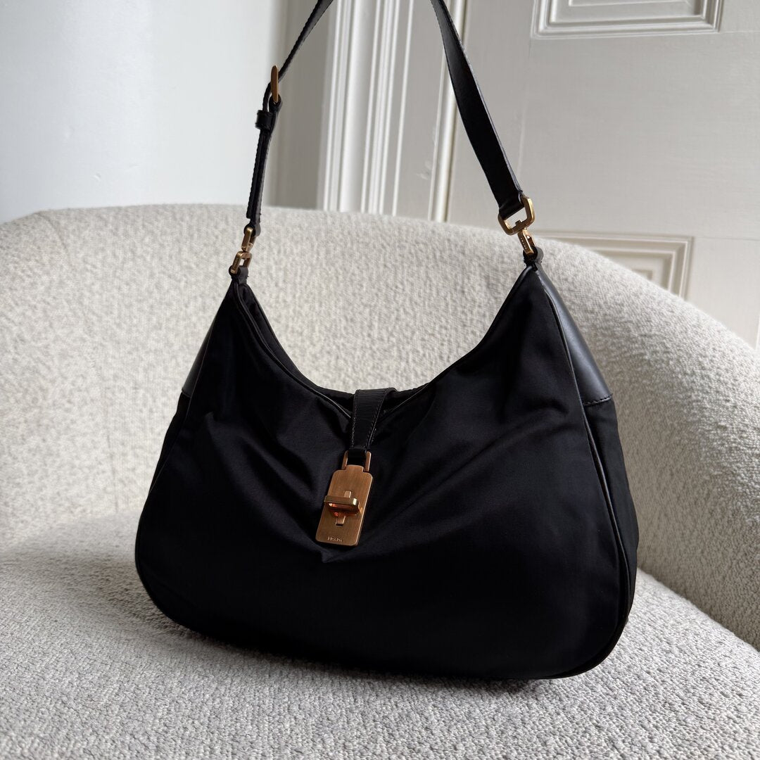 Prada Nylon Black Shoulder Bag