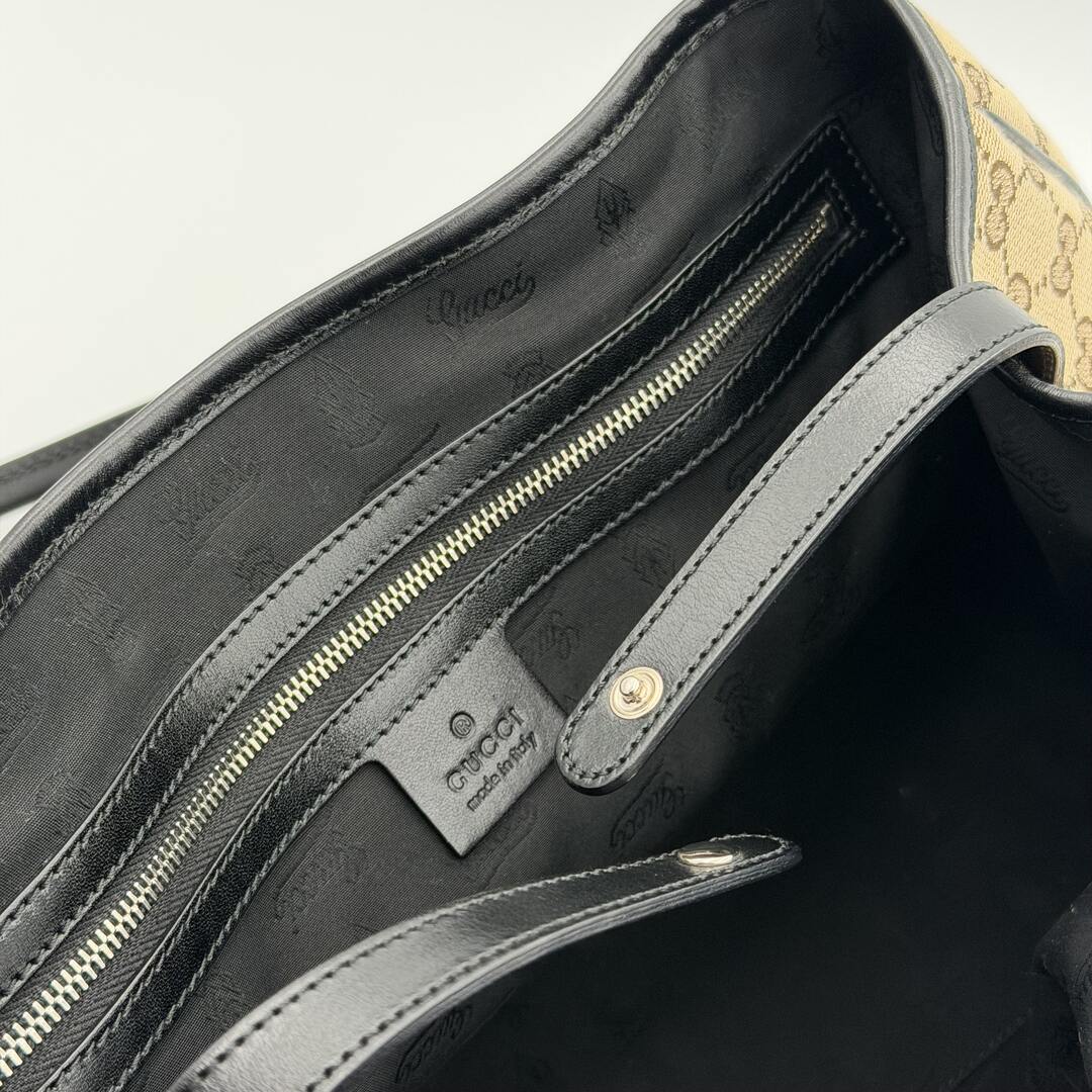 Gucci GG Canvas GG Twins Black Tote Bag