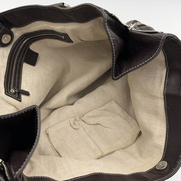 Gucci GG Canvas Horsebit Grey Tote Bag